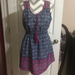 Indulge blue and pink dress